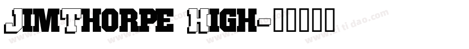 JimThorpe High字体转换